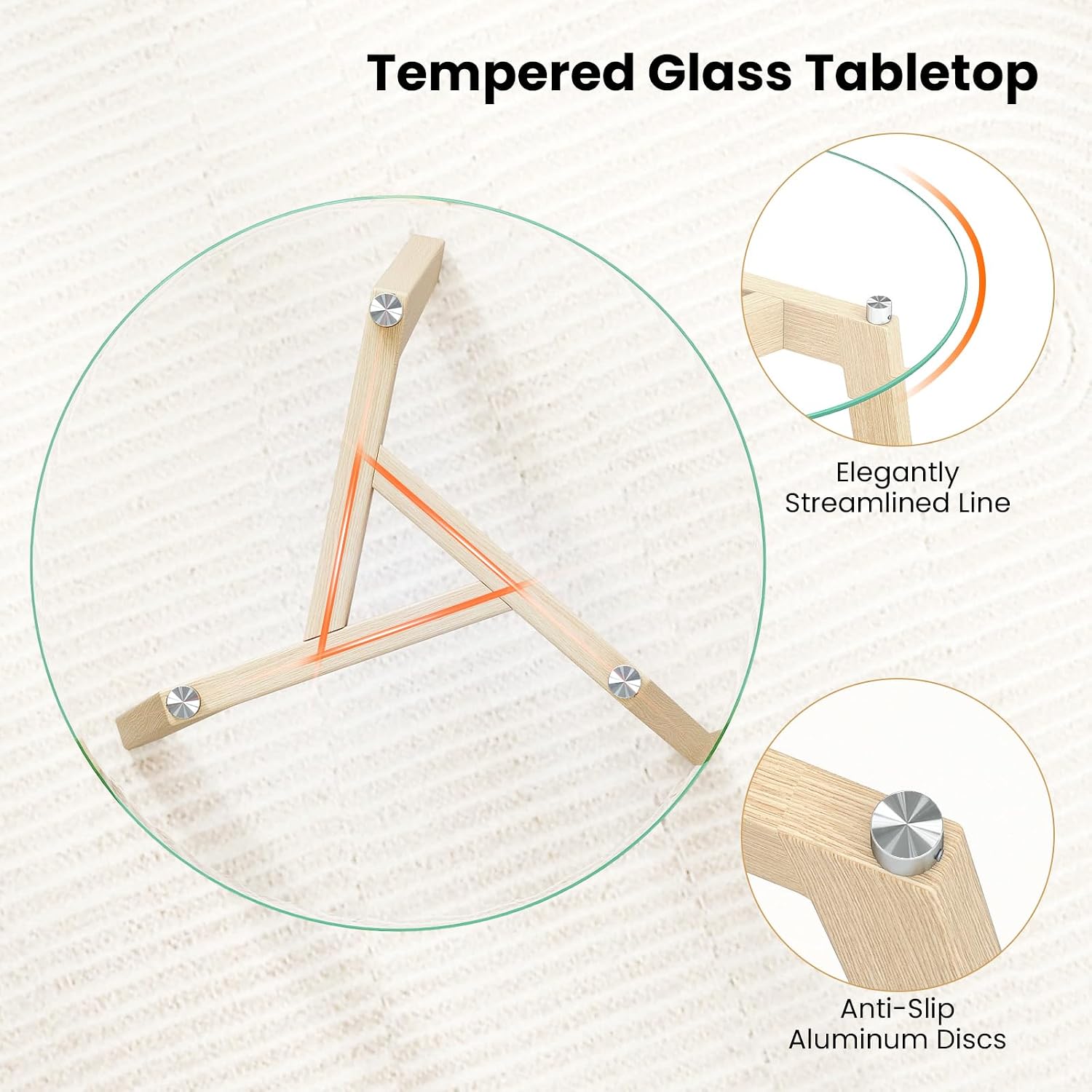 Round Glass Side Table