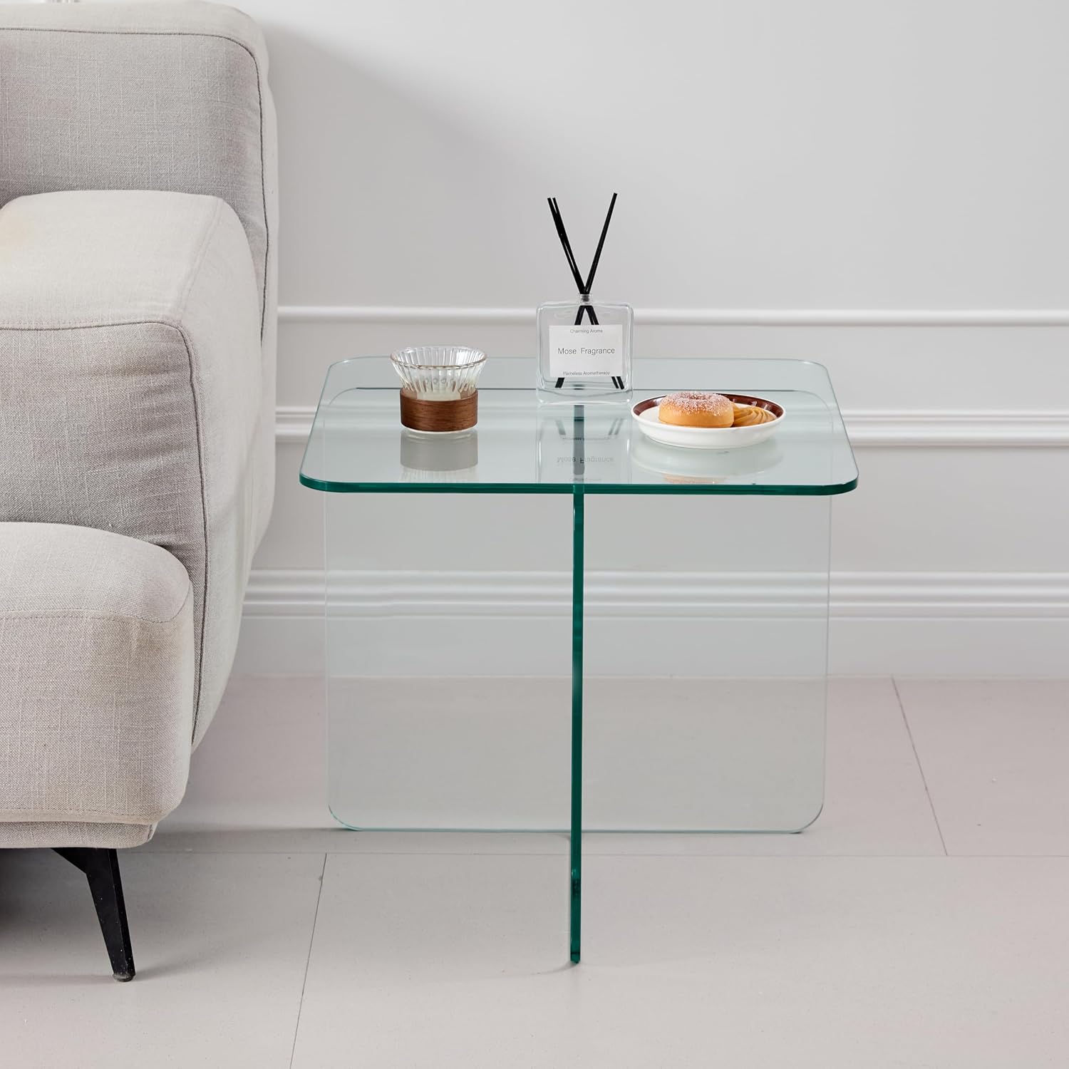 Glass Side Table