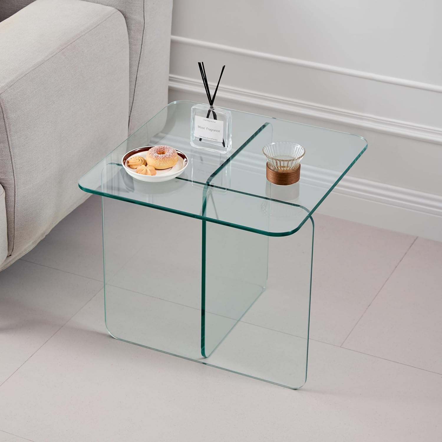 Glass Side Table