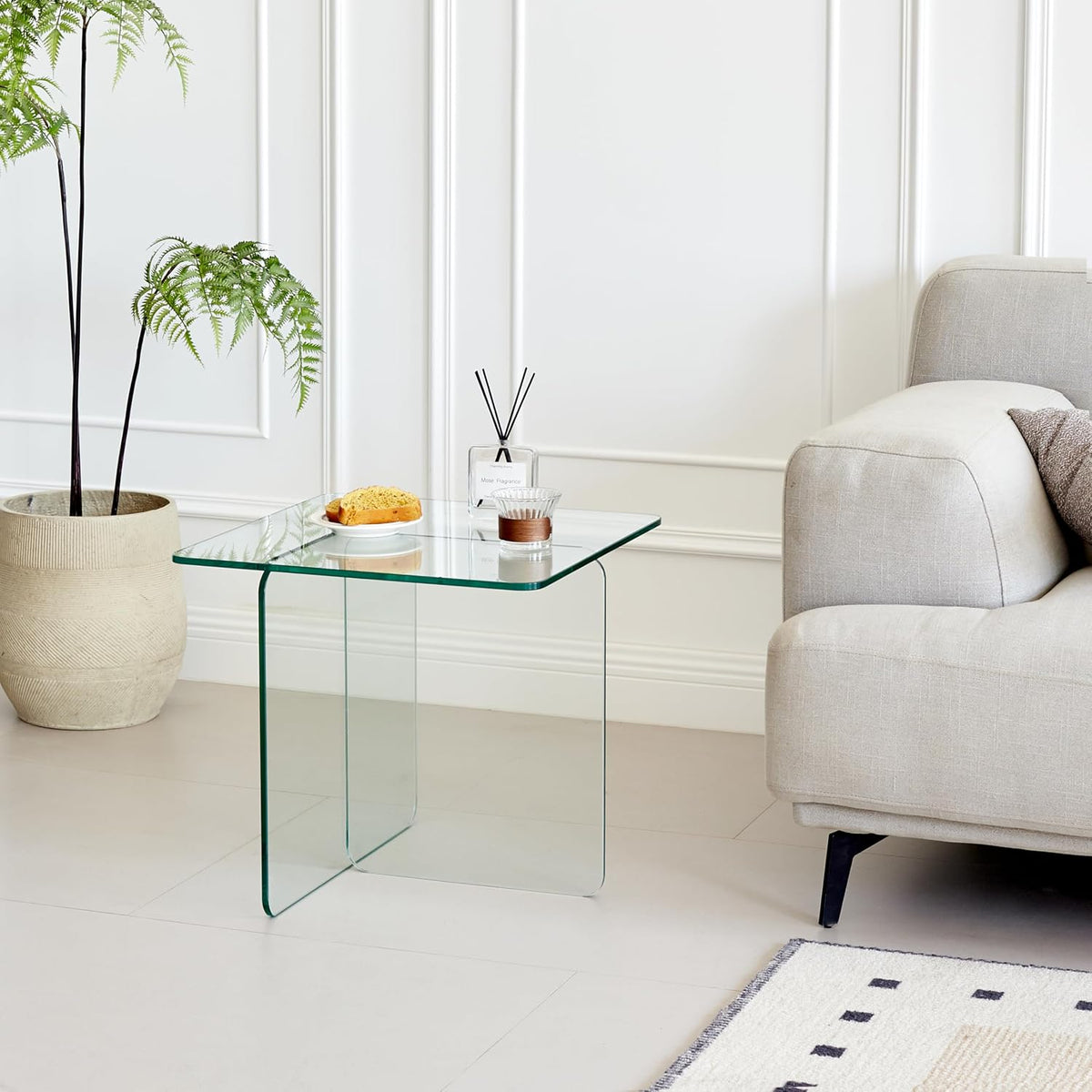 Glass Side Table